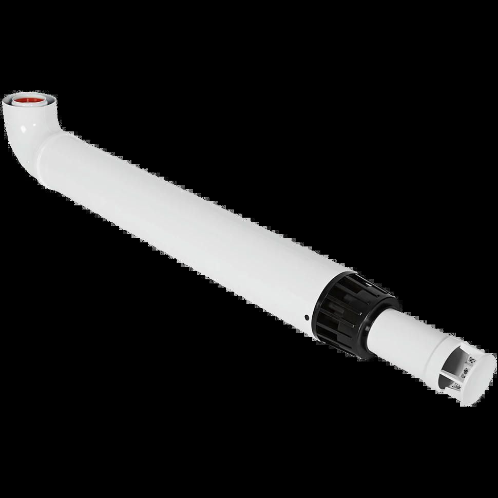 Комплект дымохода антилед 60/100 1000 мм (Baxi (кроме ECO Nova/Classic), Viessmann, Kiturami, Mizudo, Beretta, Oasis, Wolf, Tiberis, DeDietrich), хомут в комплекте ROMMER