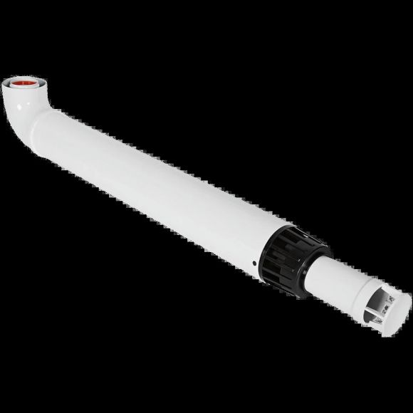 Комплект дымохода антилед 60/100 1000 мм (Baxi (кроме ECO Nova/Classic), Viessmann, Kiturami, Mizudo, Beretta, Oasis, Wolf, Tiberis, DeDietrich), хомут в комплекте ROMMER