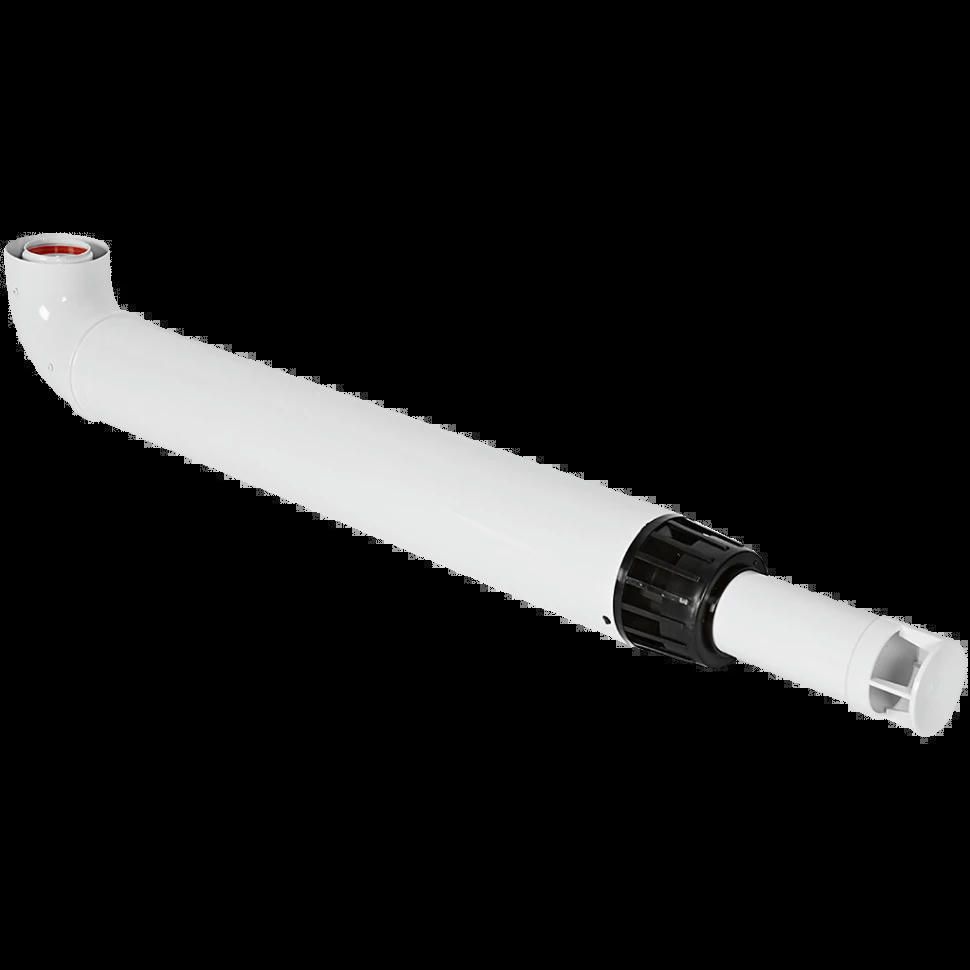 Комплект дымохода антилед 60/100 1000 мм (Bosch, Buderus, Navien S/C/E, Baxi ECO Nova/Classic, Baltur, Fondital) в комплекте фланец ROMMER