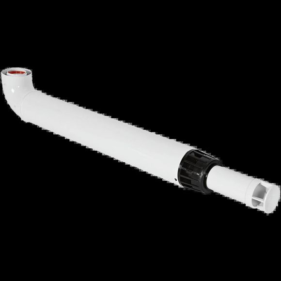 Комплект дымохода антилед 60/100 1000 мм (Bosch, Buderus, Navien S/C/E, Baxi ECO Nova/Classic, Baltur, Fondital) в комплекте фланец ROMMER