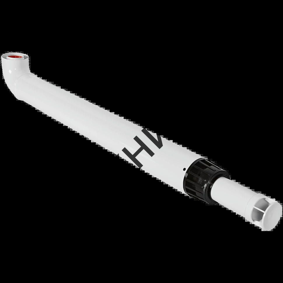 Комплект дымохода антилед 60/100 1220 мм (Baxi (кроме ECO Nova/Classic), Viessmann, Kiturami, Mizudo, Beretta, Oasis, Wolf, Tiberis, DeDietrich) хомут в комплекте ROMMER