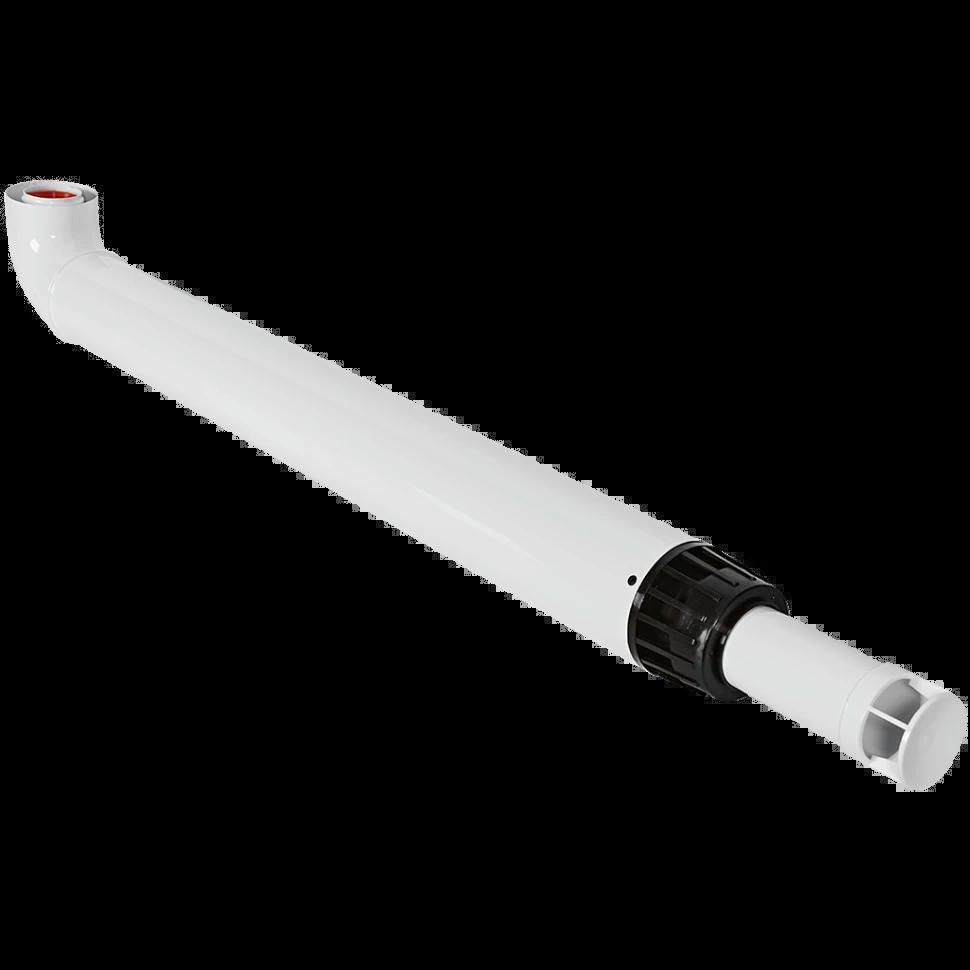 Комплект дымохода антилед 60/100 1220 мм (Baxi (кроме ECO Nova/Classic), Viessmann, Kiturami, Mizudo, Beretta, Oasis, Wolf, Tiberis, DeDietrich) хомут в комплекте ROMMER