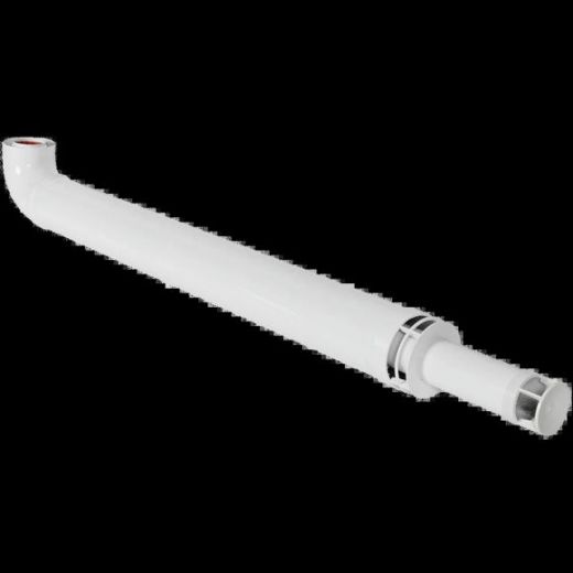 Комплект дымохода антилед 60/100 1220 мм (Bosch, Buderus, Navien S/C/E, Baxi ECO Nova/Classic, Baltur, Fondital) в комплекте фланец ROMMER