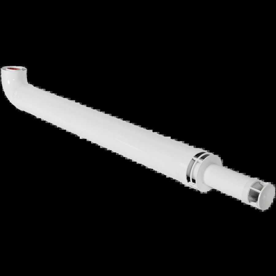 Комплект дымохода антилед 60/100 1220 мм (Bosch, Buderus, Navien S/C/E, Baxi ECO Nova/Classic, Baltur, Fondital) в комплекте фланец ROMMER