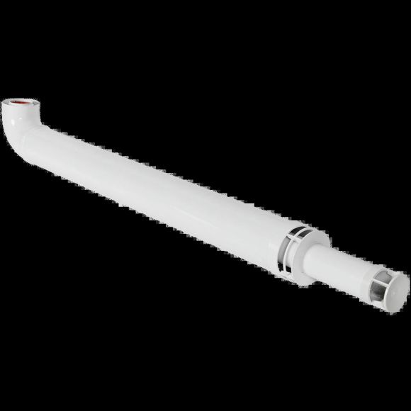 Комплект дымохода антилед 60/100 1220 мм (Bosch, Buderus, Navien S/C/E, Baxi ECO Nova/Classic, Baltur, Fondital) в комплекте фланец ROMMER