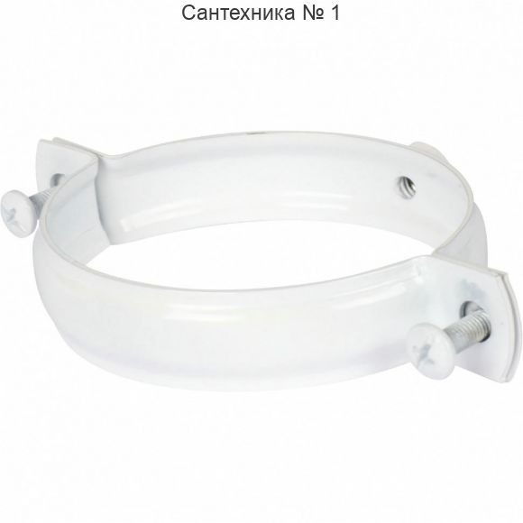 Крепление к стене 80, белое металлическое ROMMER