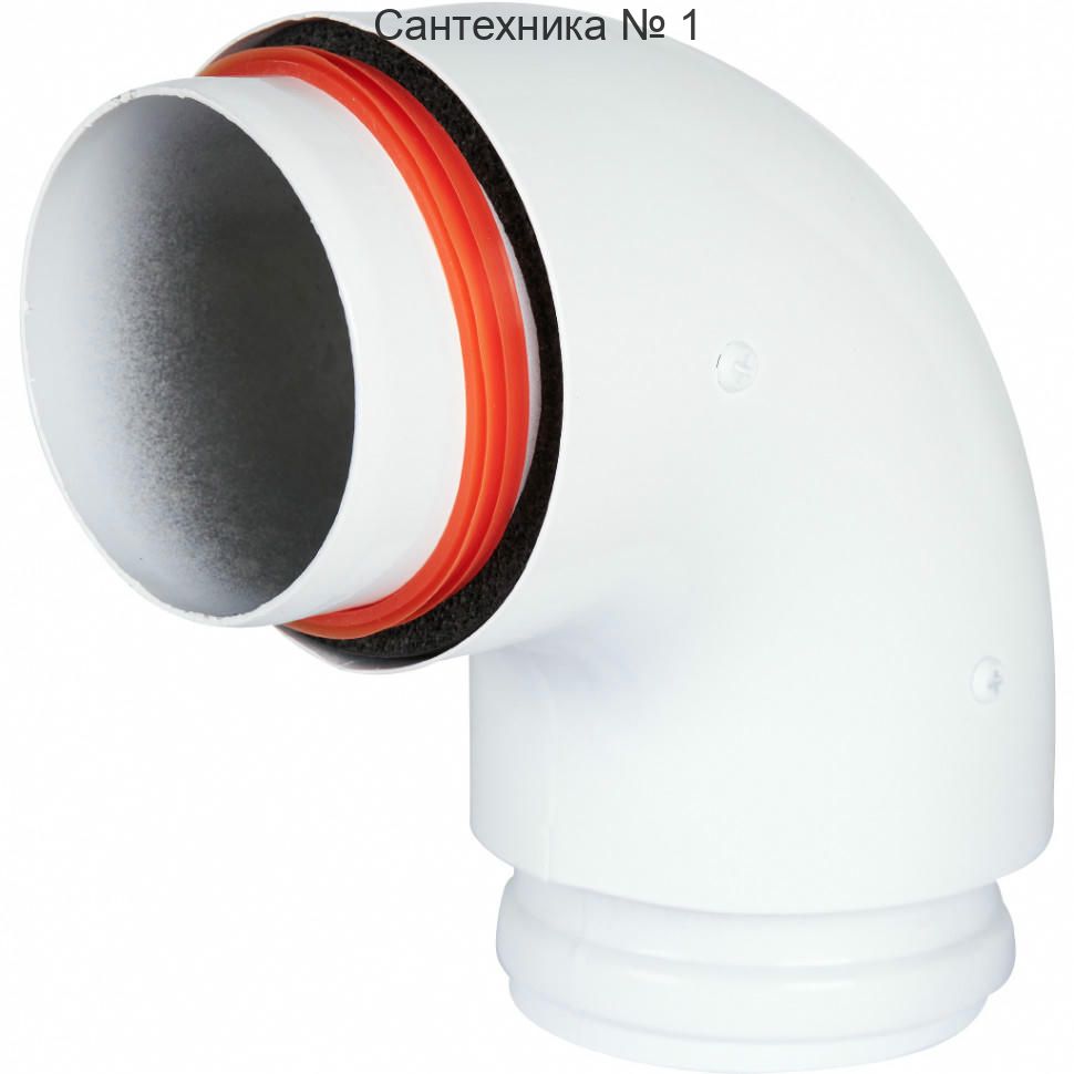 Отвод утепленный 80/100 - 90гр ROMMER