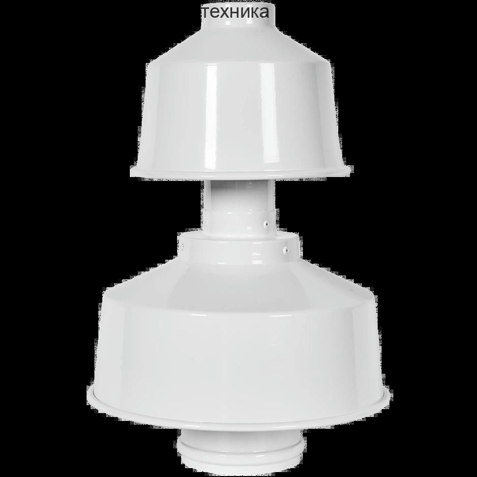 Оголовок с ветрозащитой D 60/100, белый ROMMER