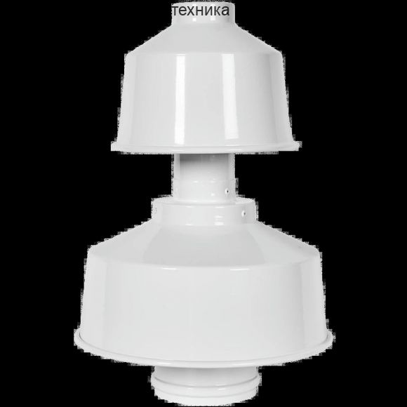 Оголовок с ветрозащитой D 60/100, белый ROMMER