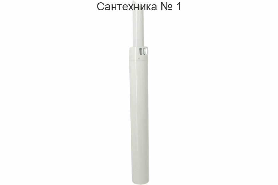 Коаксиальная труба с наконечником 60/100 1000 мм, выступ дымовой трубы 250 мм Baxi