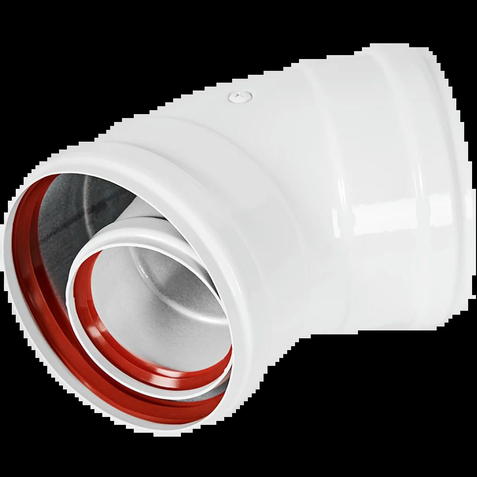 Отвод промежуточный 45 60/100 (наружный диаметр мама/мама) ROMMER