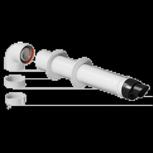 Комплект дымохода традиционный 80/125 - 800 мм ROMMER