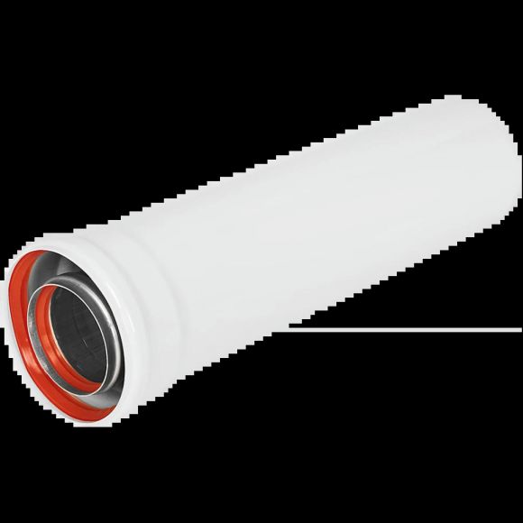 Удлинитель дымохода коаксиальный раструбный 80/125 L 500 ROMMER