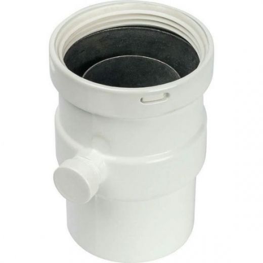 Элемент дымохода вертикальный 80 с патрубком для отвода конденсата STOUT