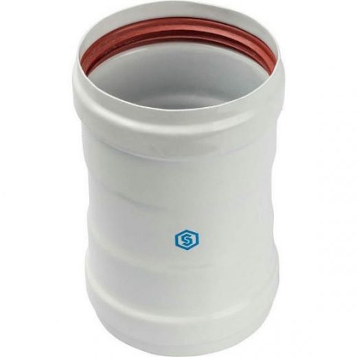 Элемент дымохода соединительный адаптер внутренний для труб 80 п/п STOUT