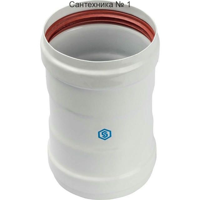 Элемент дымохода соединительный адаптер внутренний для труб 80 п/п STOUT