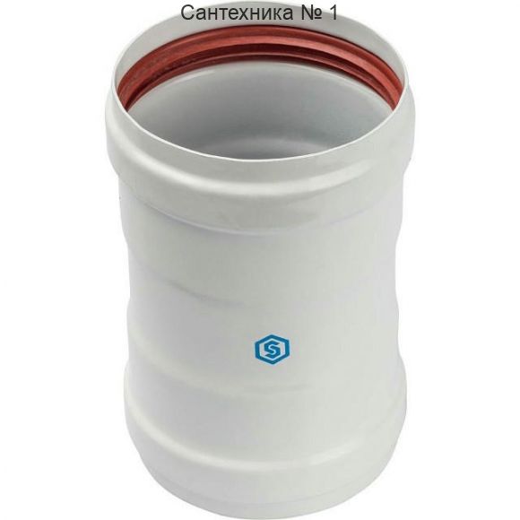 Элемент дымохода соединительный адаптер внутренний для труб 80 п/п STOUT