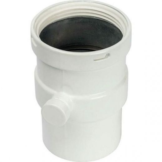 Элемент дымохода горизонтальный 80 с патрубком для отвода конденсата STOUT