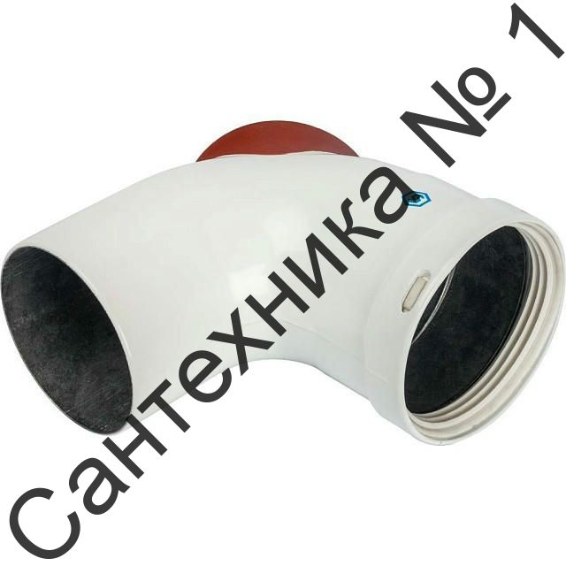 Элемент дымохода отвод 90° п/м 80 STOUT