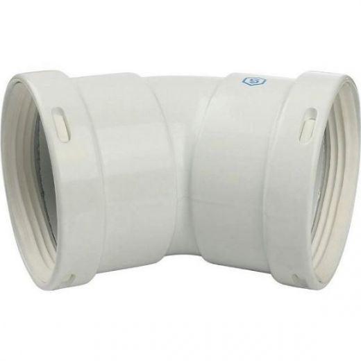 Элемент дымохода отвод 45° м/м 80 STOUT