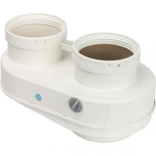 Элемент дымохода 80/80 адаптер для подключения разделительных труб (совместимый Bosch) PP-Ryton STOUT