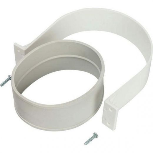 Элемент дымохода комплект для соединеия труб внешний 100 с уплотнением EPDM и хомутом STOUT