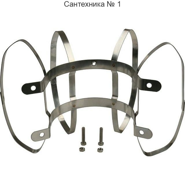 Элемент дымохода фиксатор c распорками для соединений PP-труб 80 в шахте дымохода STOUT
