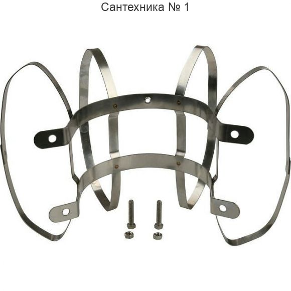 Элемент дымохода фиксатор c распорками для соединений PP-труб 80 в шахте дымохода STOUT