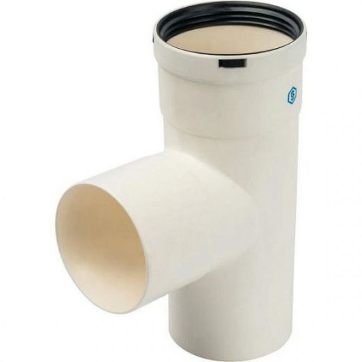 Элемент дымохода конденсационный тройник T образный 80 PP-FE STOUT