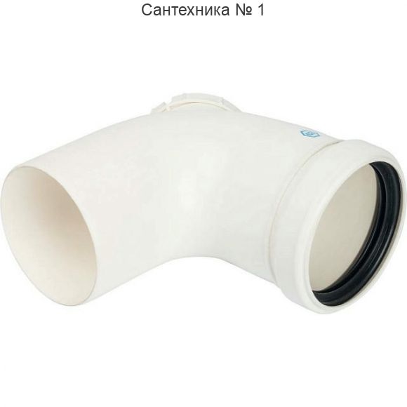 Элемент дымохода конденсационный угол 87° с инспекцией 80 PP-FE STOUT