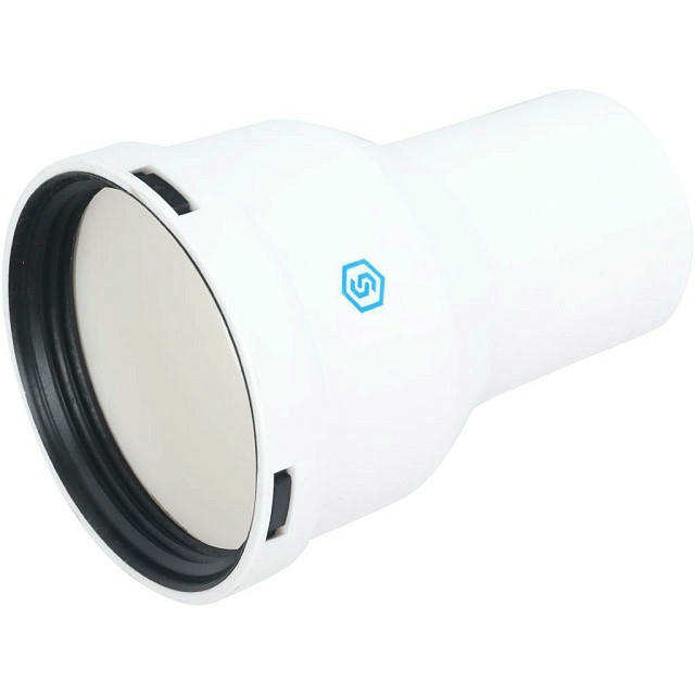 Элемент дымохода конденсационный адаптер увеличенный 60/80 134 мм STOUT