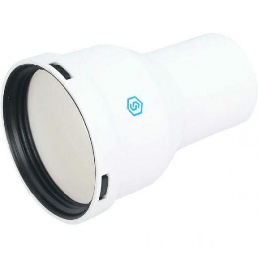 Элемент дымохода конденсационный адаптер увеличенный 60/80 134 мм STOUT