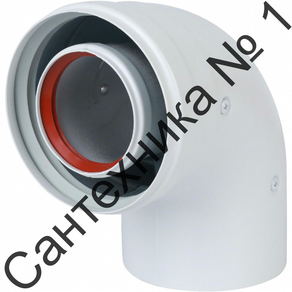 Коаксиальный отвод DN 60/100 90° без муфты BAXI