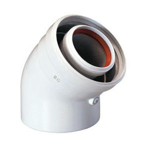 Коаксиальный отвод DN 60/100 45° для котлов MAIN/ECO3/Сompact BAXI
