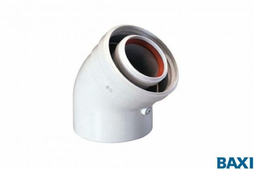 Коаксиальный отвод 45 (Luna/Eco/Nuvola) Baxi