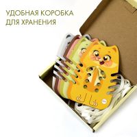 Игра-шнуровка Эмоциональные котики комплект