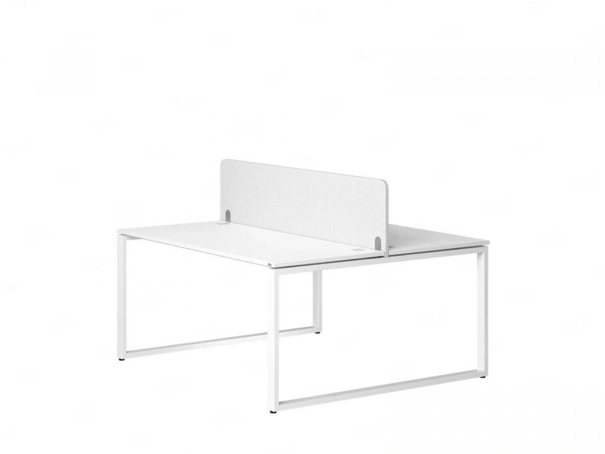Бенч-система, 2 рабочих места, с одним тканевым экраном RM169-1-12