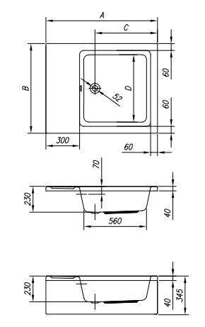 Душевой поддон Kolpa-San FUNKY из акрила ФОТО