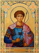 Святой Дмитрий Солунский: Икона, Символ Надежды (рукописная)