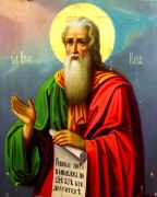 Икона Илия Пророк: Духовный Воин и Защитник Веры (рукописная)