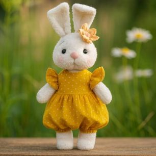 Набор для пошива "Большая Зайка Лола в желтом комбинезоне"