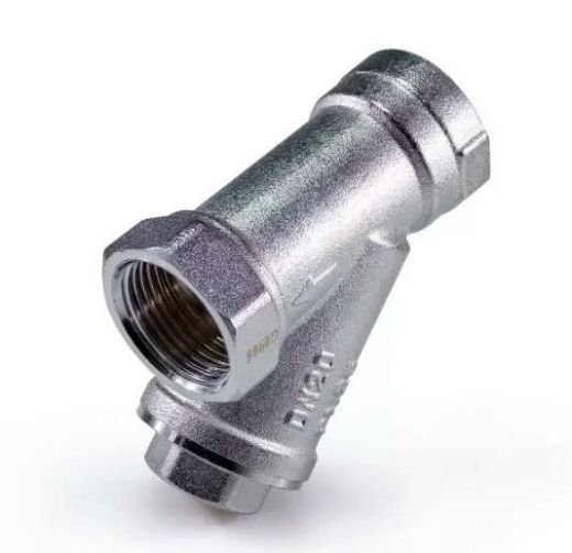 Фильтр механической очистки (косой) ВВ 1/2, 300 мкм, никелированный ZEISSLER