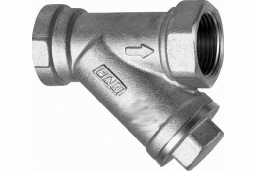 Грязевик 1/2" ВР-ВР, 600 мкм, хромированный FAR