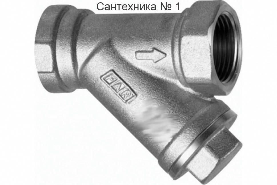 Грязевик 1/2" ВР-ВР, 600 мкм, хромированный FAR