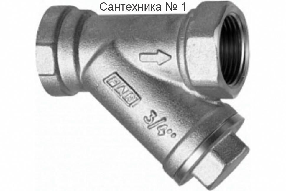 Грязевик 3/4" ВР-ВР, 600 мкм, хромированный FAR