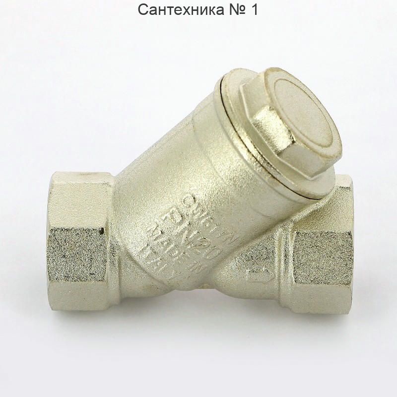 Фильтр косой ВВ 1" 500 мкм, никелированный Itap