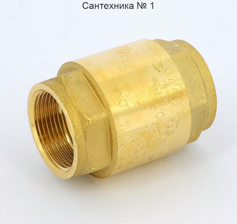 Клапан обратный 1 1/4" пружинный с металлическим затвором EUROPA Itap