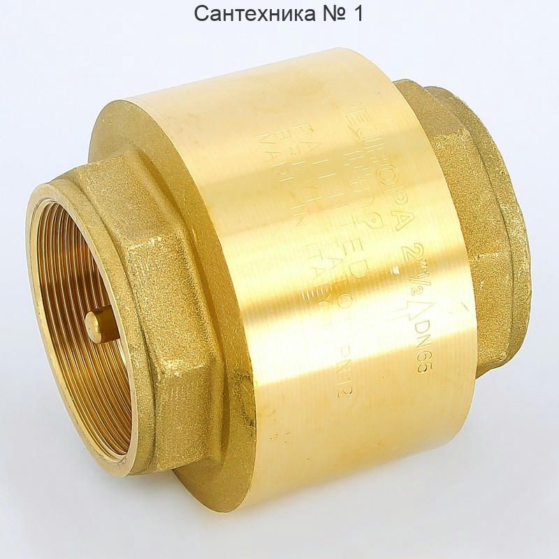 Клапан обратный 2 1/2" пружинный с металлическим затвором EUROPA Itap