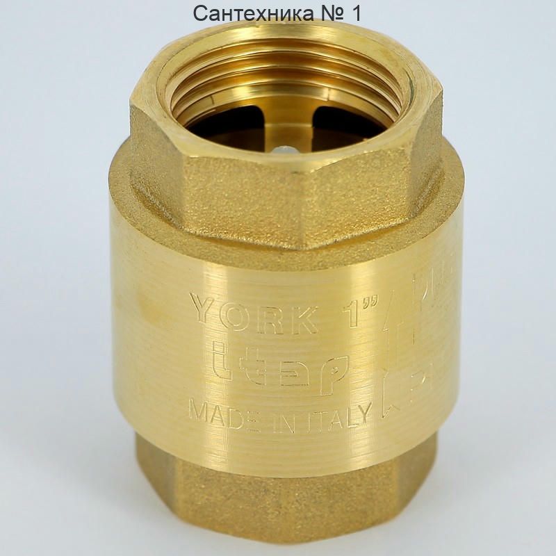 Клапан обратный 1" пружинный с пластиковым затвором YORK Itap