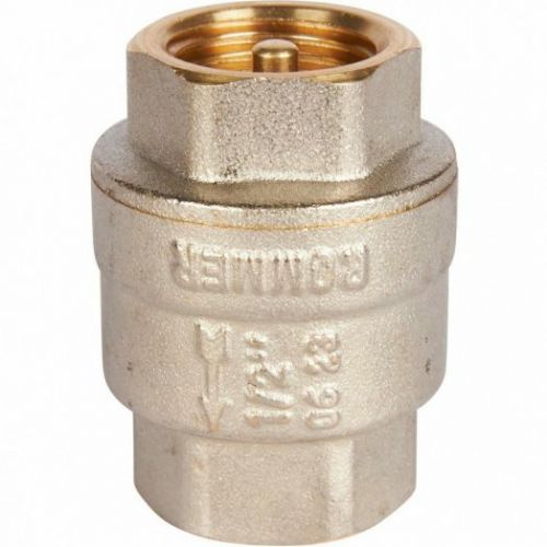 Клапан обратный пружинный муфтовый 1/2" с металлическим седлом ROMMER